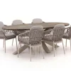 Bellagio Cupello/ROUGH-Y Ellips 240 cm Gartenmöbel-Set 7-teilig