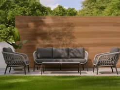 Bellagio Cupello Sessel-Sofa-Lounge-Set 4-teilig