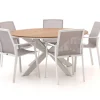 Bellagio Dranera/Fidenza ø 149 cm Gartenmöbel-Set 6-teilig stapelbar