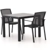 Bellagio Dranera/Fidenza 90 cm Gartenmöbel-Set 3-teilig stapelbar