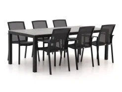 Bellagio Dranera/Fidenza 220 cm Gartenmöbel-Set 7-teilig stapelbar