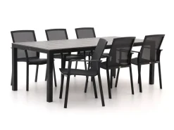 Bellagio Dranera/Fidenza 220 cm Gartenmöbel-Set 7-teilig stapelbar