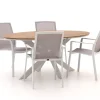 Bellagio Dranera/Fidenza oval 180 cm Gartenmöbel-Set 5-teilig stapelbar
