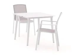 Bellagio Dranera/Sora 90 cm Gartenmöbel-Set 3-teilig stapelbar