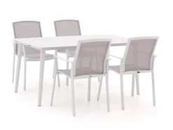Bellagio Dranera/Sora 160 cm Gartenmöbel-Set 5-teilig stapelbar