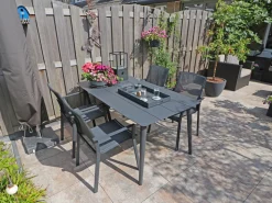 Bellagio Dranera/Sora 160 cm Gartenmöbel-Set 5-teilig stapelbar