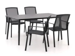 Bellagio Dranera/Sora 160 cm Gartenmöbel-Set 5-teilig stapelbar