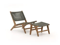 Bellagio Elcito Gartensessel mit Hocker