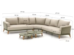 Bellagio Esenta Ecklounge-Set 5-teilig