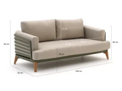 Bellagio Esenta Gartensofa 184 cm
