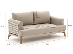 Bellagio Esenta Gartensofa 184 cm