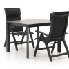 Bellagio Fermo/Sestino 90 cm Gartenmöbel-Set 3-teilig verstellbar