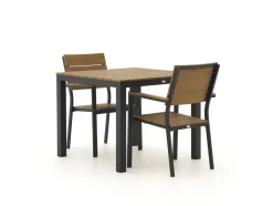 Bellagio Fidenza 90 cm Gartenmöbel-Set 3-teilig stapelbar