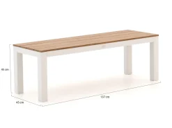 Bellagio Fidenza Picknickbank 137x45x45 cm