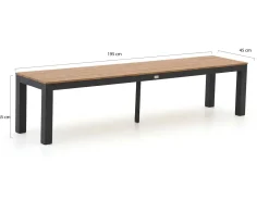 Bellagio Fidenza Picknickbank 195x45x45 cm