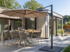 Bellagio Induno Dänisch oval High Dining Gartentisch 220x110x95 cm