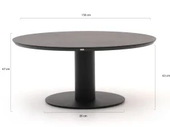 Bellagio La Fonte Low Dining Gartentisch ø 150cm