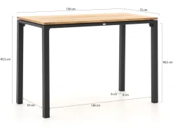 Bellagio Linosa Bartisch 150x75x105cm