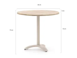 Bellagio Lisio Gartentisch ø 85 cm (h: 75 cm)