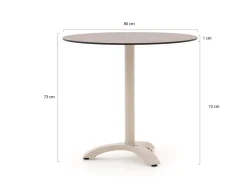 Bellagio Lisio Gartentisch ø 80 cm (h: 73 cm)