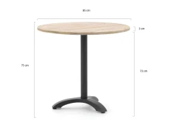 Bellagio Lisio Gartentisch ø 85 cm (h: 75 cm)