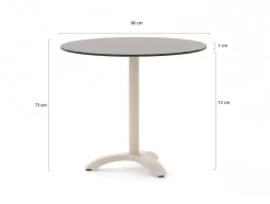 Bellagio Lisio Gartentisch ø 80 cm (h: 73 cm)