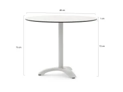 Bellagio Lisio Gartentisch ø 80 cm (H: 73 cm)