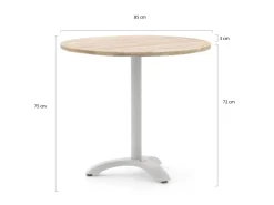 Bellagio Lisio Gartentisch ø 85 cm (h: 75 cm)