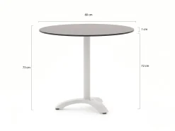 Bellagio Lisio Gartentisch ø 80 cm (h: 73 cm)