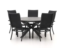 Bellagio Lugo/Fidenza ø 149 cm Gartenmöbel-Set 6-teilig stapelbar