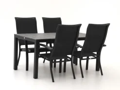 Bellagio Lugo/Fidenza 160 cm Gartenmöbel-Set 5-teilig stapelbar