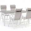 Bellagio Lugo/Fidenza 183 cm Gartenmöbel-Set 5-teilig verstellbar