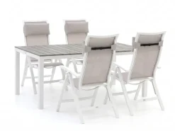 Bellagio Lugo/Fidenza 183 cm Gartenmöbel-Set 5-teilig verstellbar
