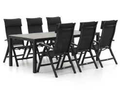 Bellagio Lugo/Fidenza 220 cm Gartenmöbel-Set 7-teilig verstellbar