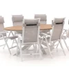 Bellagio Lugo/Fidenza oval 220 cm Gartenmöbel-Set 7-teilig verstellbar