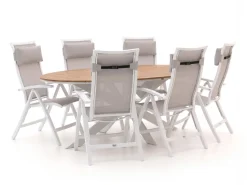 Bellagio Lugo/Fidenza oval 220 cm Gartenmöbel-Set 7-teilig verstellbar