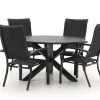 Bellagio Lugo/Lodola ø 130 cm Gartenmöbel-Set 5-teilig stapelbar