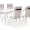 Bellagio Lugo/Menzano 160 cm Gartenmöbel-Set 5-teilig verstellbar