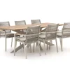 Bellagio Marudo/Furato 220 cm Gartenmöbel-Set 7-Teilig Stapelbar