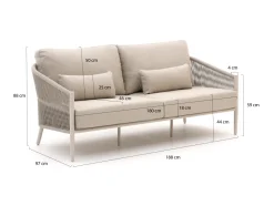 Bellagio Mineo Gartensofa 2,5-Sitzer 192 cm
