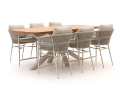 Bellagio Mineo/Induno Dänisch oval 220cm High Dining Gartenmöbel-Set 7-Teilig