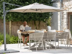 Bellagio Mineo/Induno Dänisch oval 220cm High Dining Gartenmöbel-Set 7-Teilig