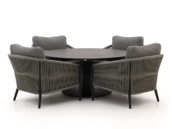 Bellagio Mineo/La Fonte ø150cm Low Dining Gartenmöbel-Set 5-teilig