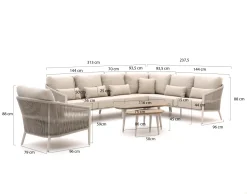 Bellagio Mineo/ROUGH-K Ecklounge-Set 7-teilig