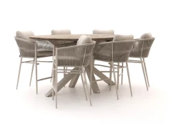 Bellagio Mineo/ROUGH-Y Ellips 240 cm Gartenbar-Set 7-teilig