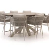 Bellagio Mineo/ROUGH-Y Ellips 240 cm High Dining Gartenmöbel-Set 7-teilig