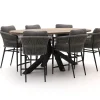 Bellagio Mineo/ROUGH-Y Ellips 240 cm High Dining Gartenmöbel-Set 7-teilig