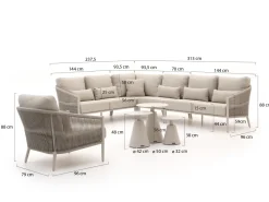 Bellagio Mineo/Tusa Ecklounge -Set 8-teilig links