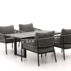 Bellagio Nova Siri/Fidenza 160 cm Gartentisch Lounge-Set 5-teilig