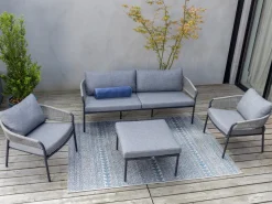 Bellagio Nova Siri Sessel-Sofa Lounge-Set 4-teilig